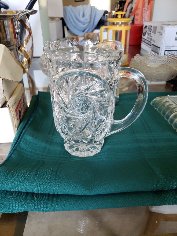 Cut Crystal Pitcher