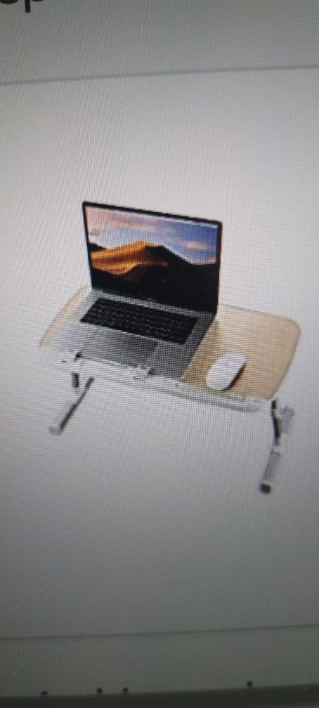 Laptop Stand For Bed, Couch. Foldable & Portable, Height Adjustable
