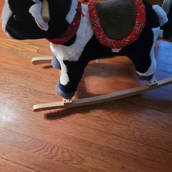 Plush Farm Cow Toddler Rocker Thumbnail