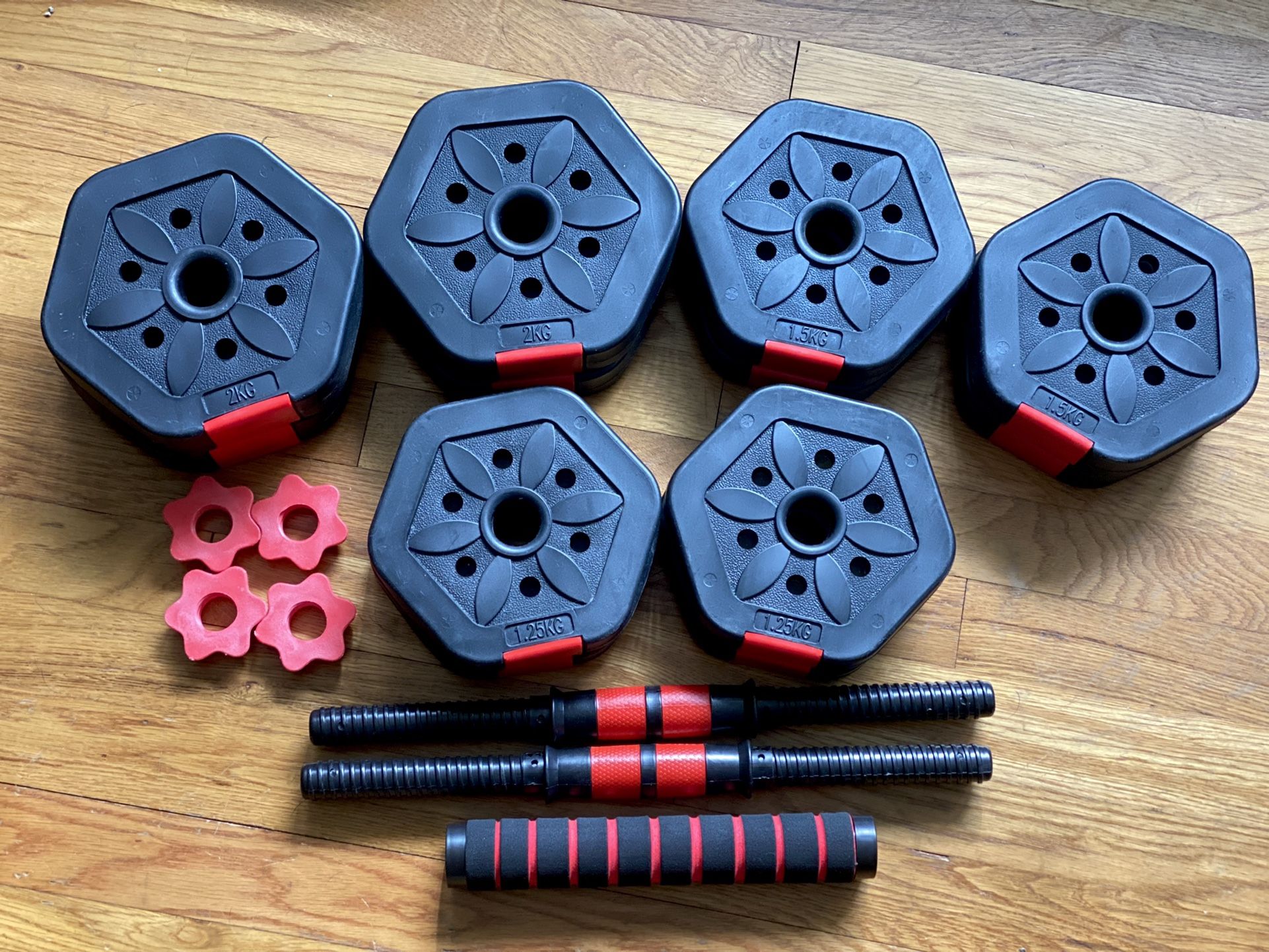 Adjustable Dumbells/ Barbell Set