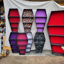 Coffin Shaped Curio Shelves  Thumbnail