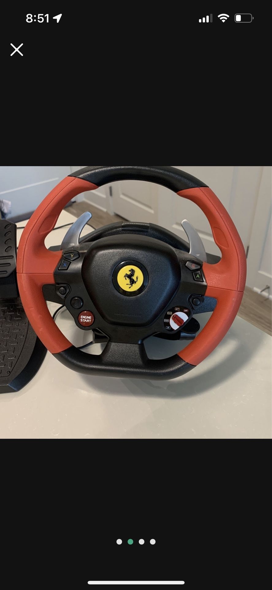 Thrustmaster Ferrari 458 Spider Racing Wheel For Xbox