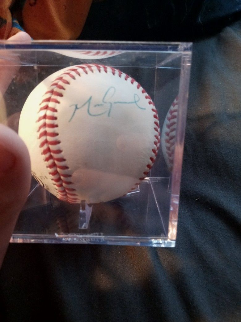 Mark Grace Autographed Ball