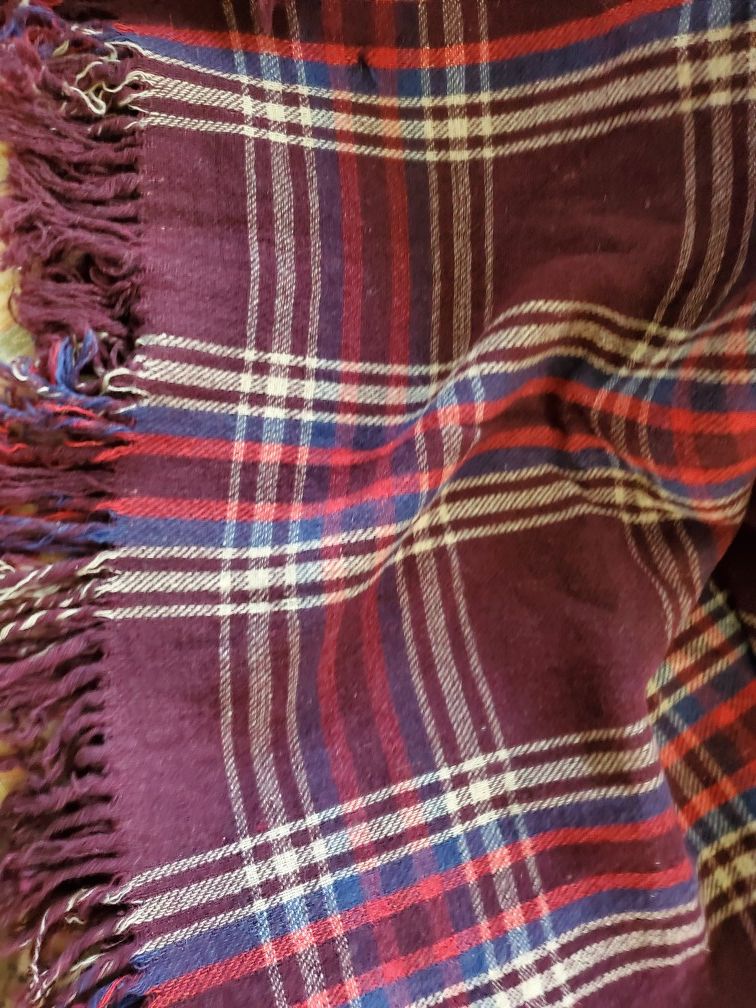 Vintage wool stadium blanket or throw