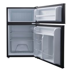 Haier 2-Door Small Refrigerator Freezer (Black) Thumbnail