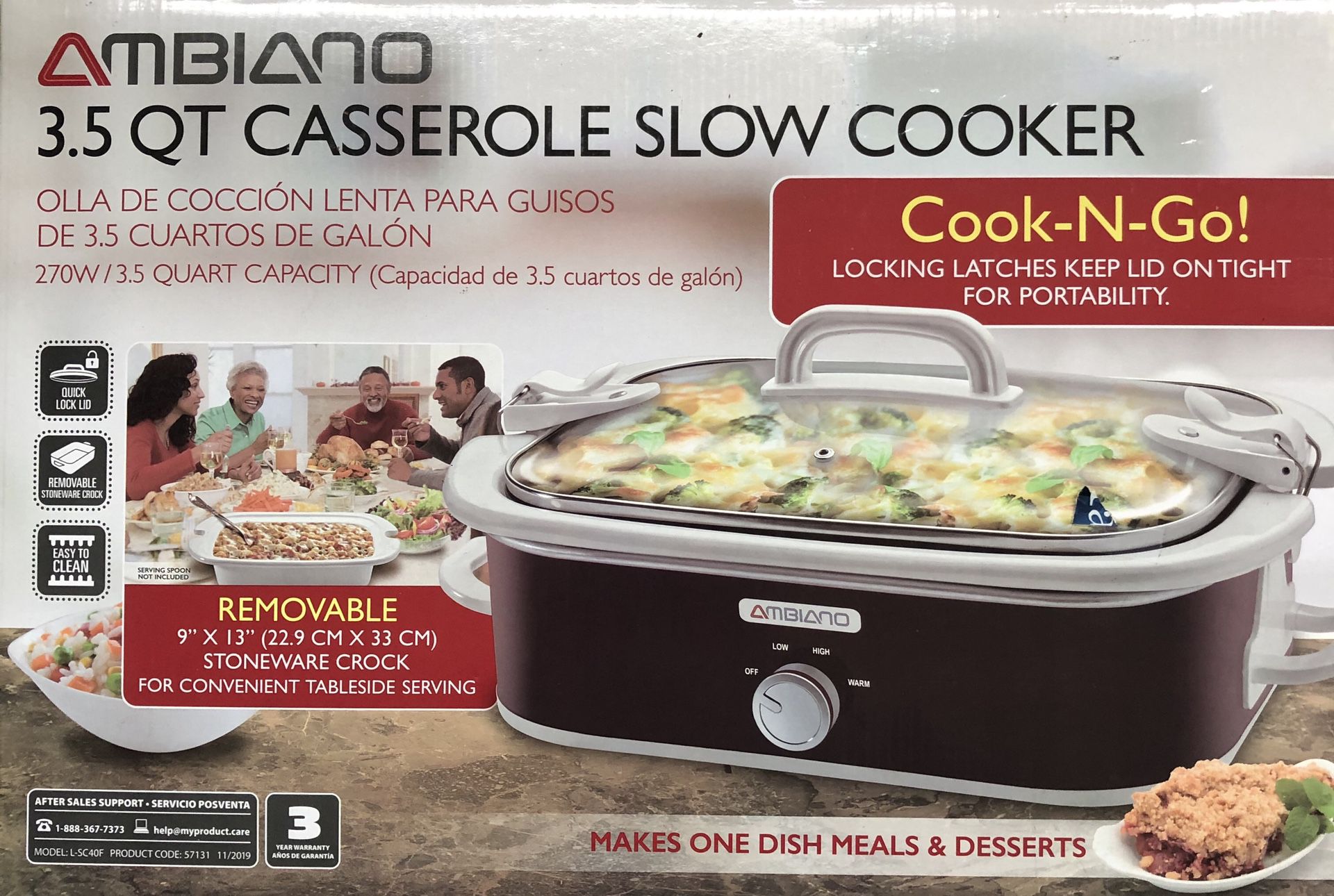 BRAND NEW AMBIANO Slow Cooker
