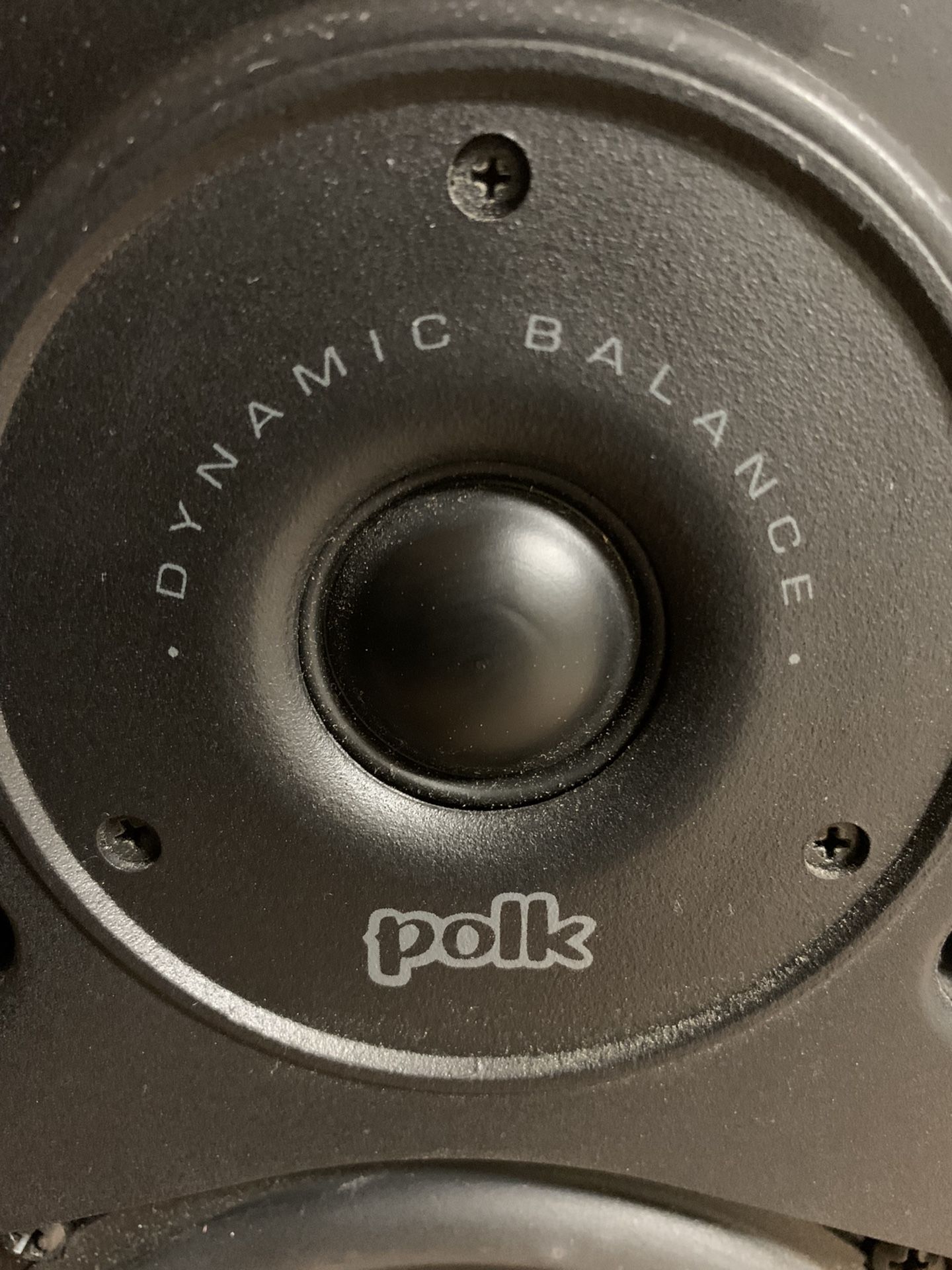 Tested and confirmed working great Single Polk Audio RT15i Dynamic Balance Bookshelf Speaker & WALL MOUNTS