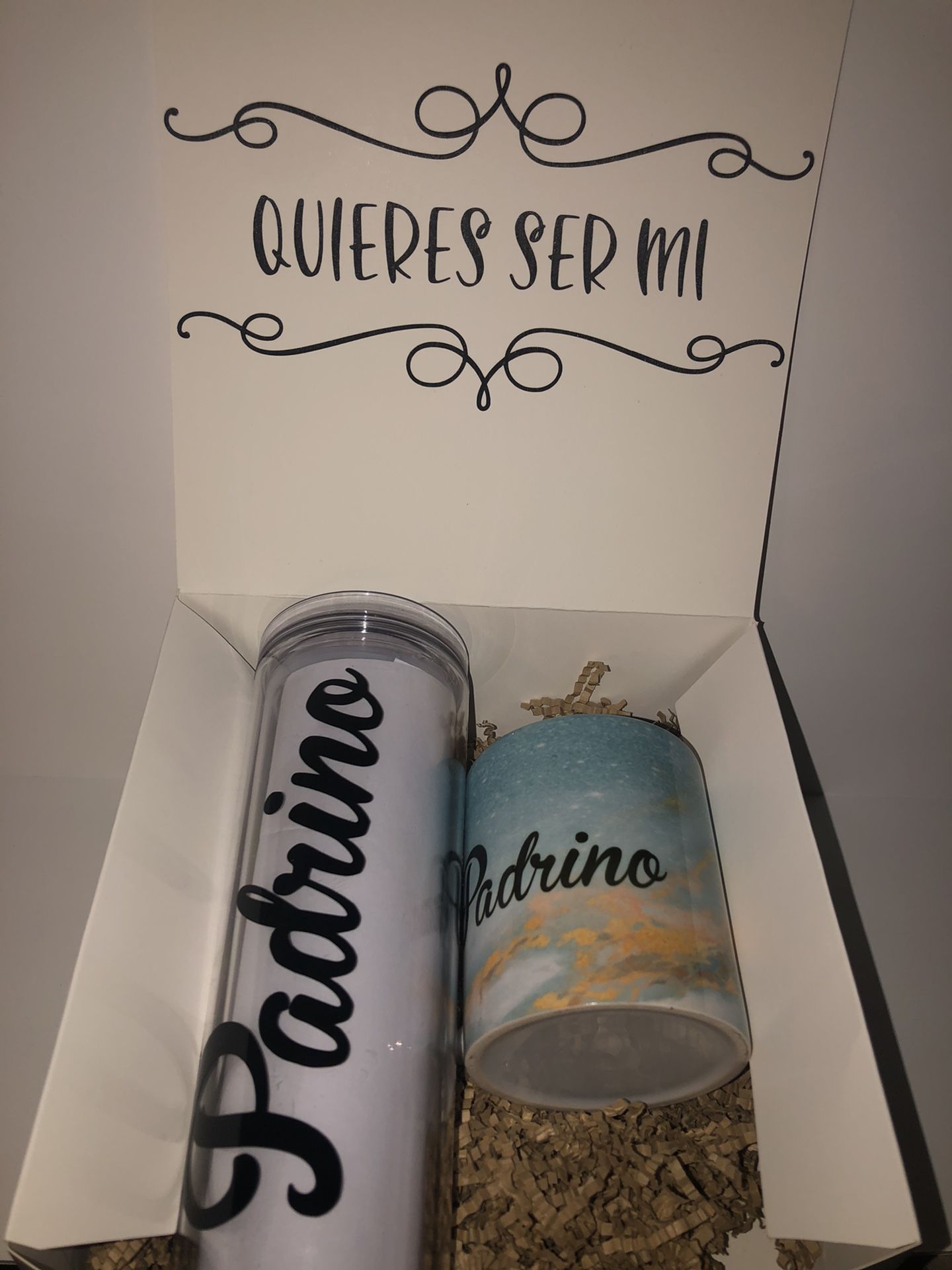Godparent Proposal Box/ Madrina Padrino Caja De Regalo