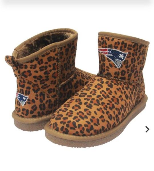 BRAND NEW Leapard Print PATRIOTS BOOTS