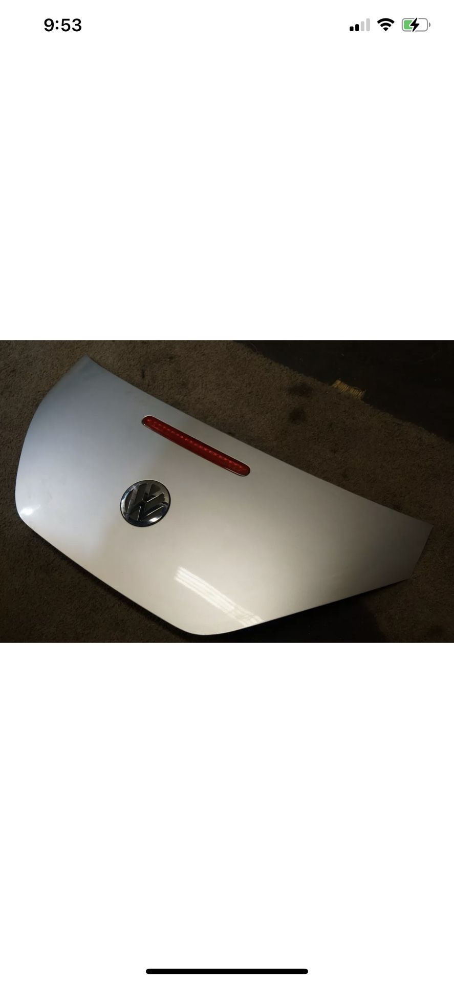 2003 2010 VOLKSWAGEN BEETLE CONVERTIBLE REAR TRUNK LID GATE OEM