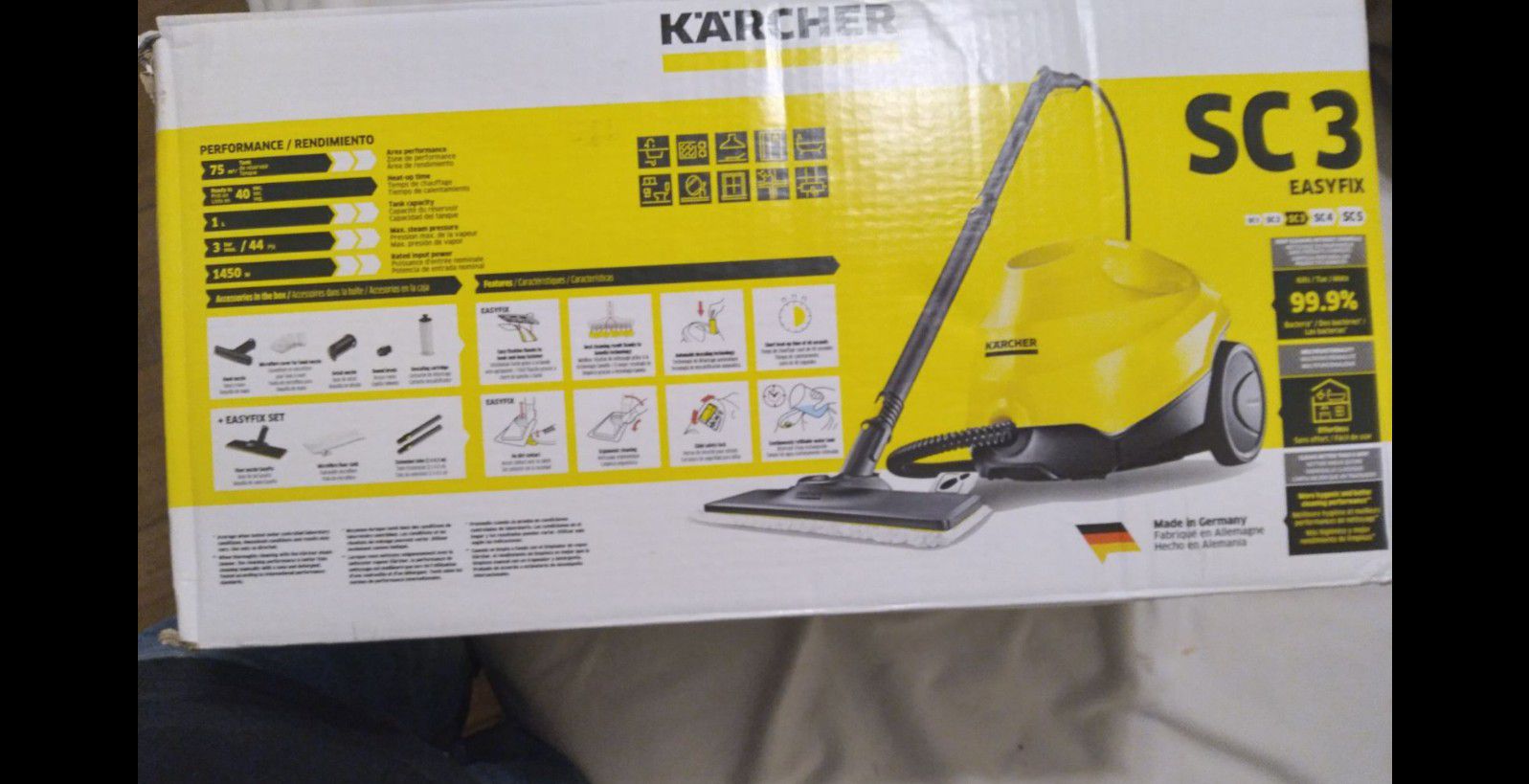 Karcher SC 3 Easyfix Steam Cleaner