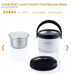 NEW Lunch Crock Pot Food Warmer Thumbnail