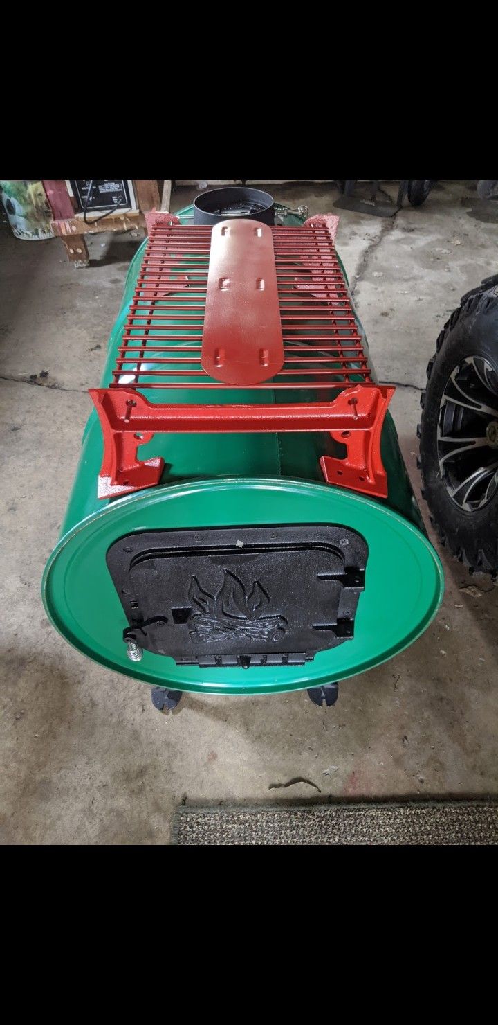 Wood stove W/ Rack
