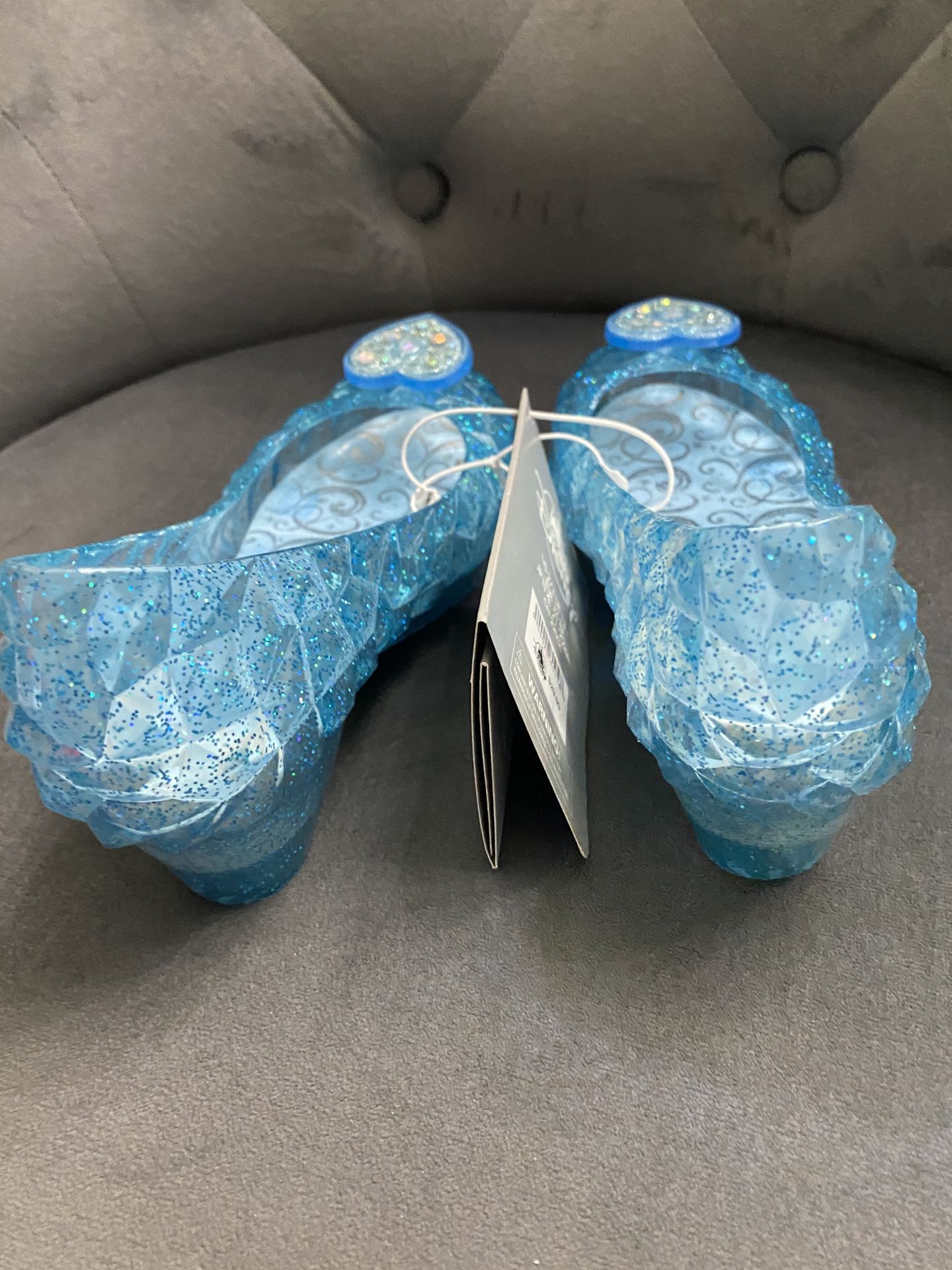 Disney Cinderella Light-Up Costume Shoes Slippers Kids Size 2