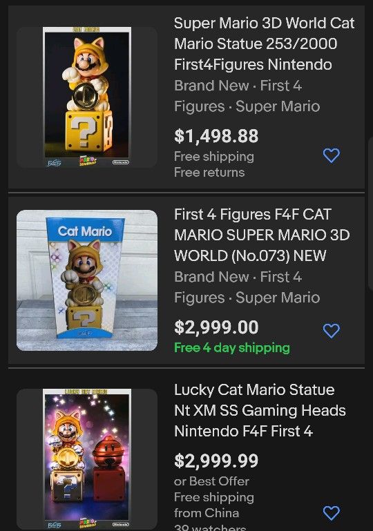 New Cat Mario Statue