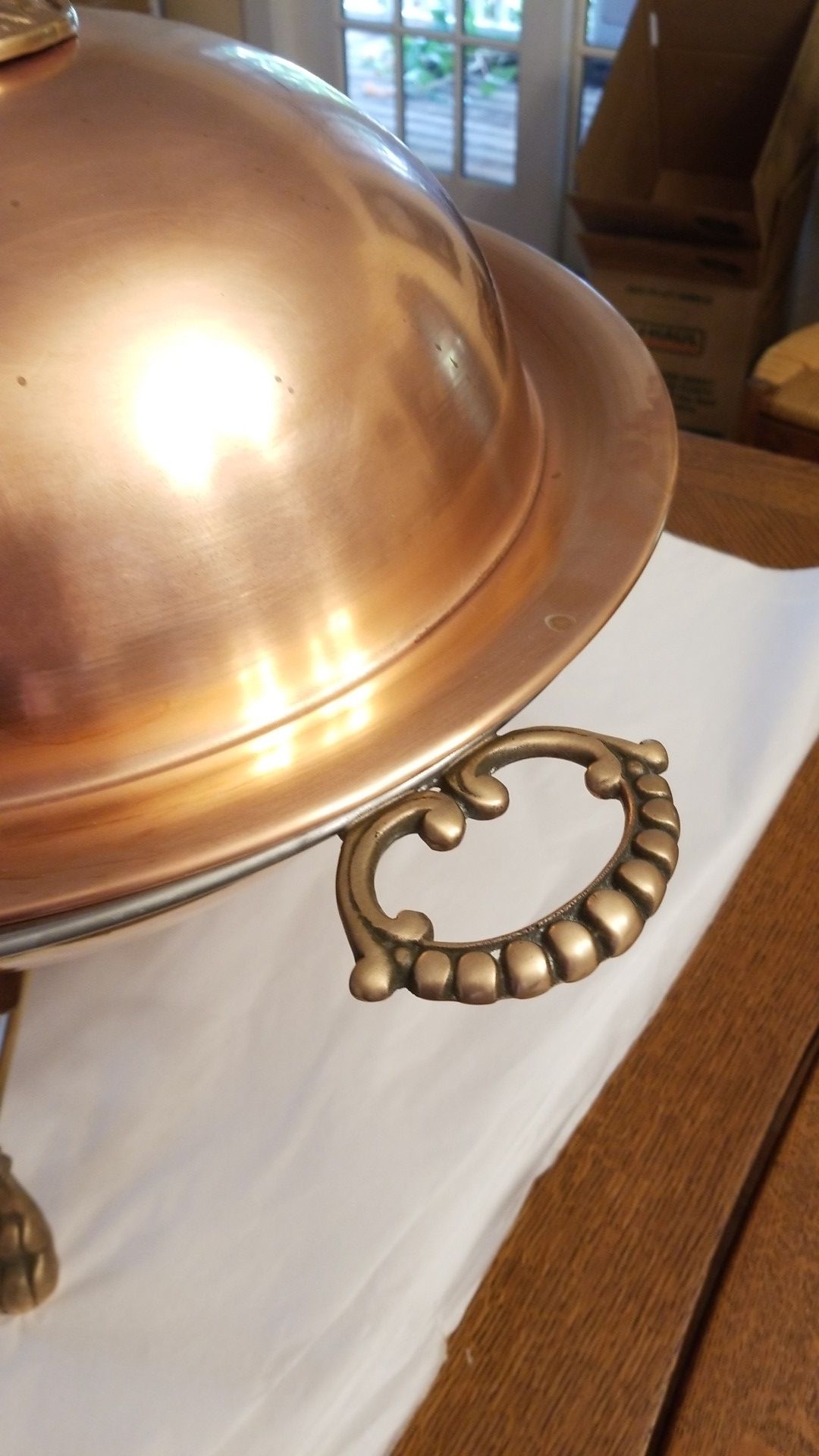 Copper & Brass Chafing Dish Stunning