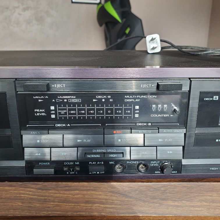 Onkyo TA-W450 Stereo Dual Cassette Tape Deck Player Recorder