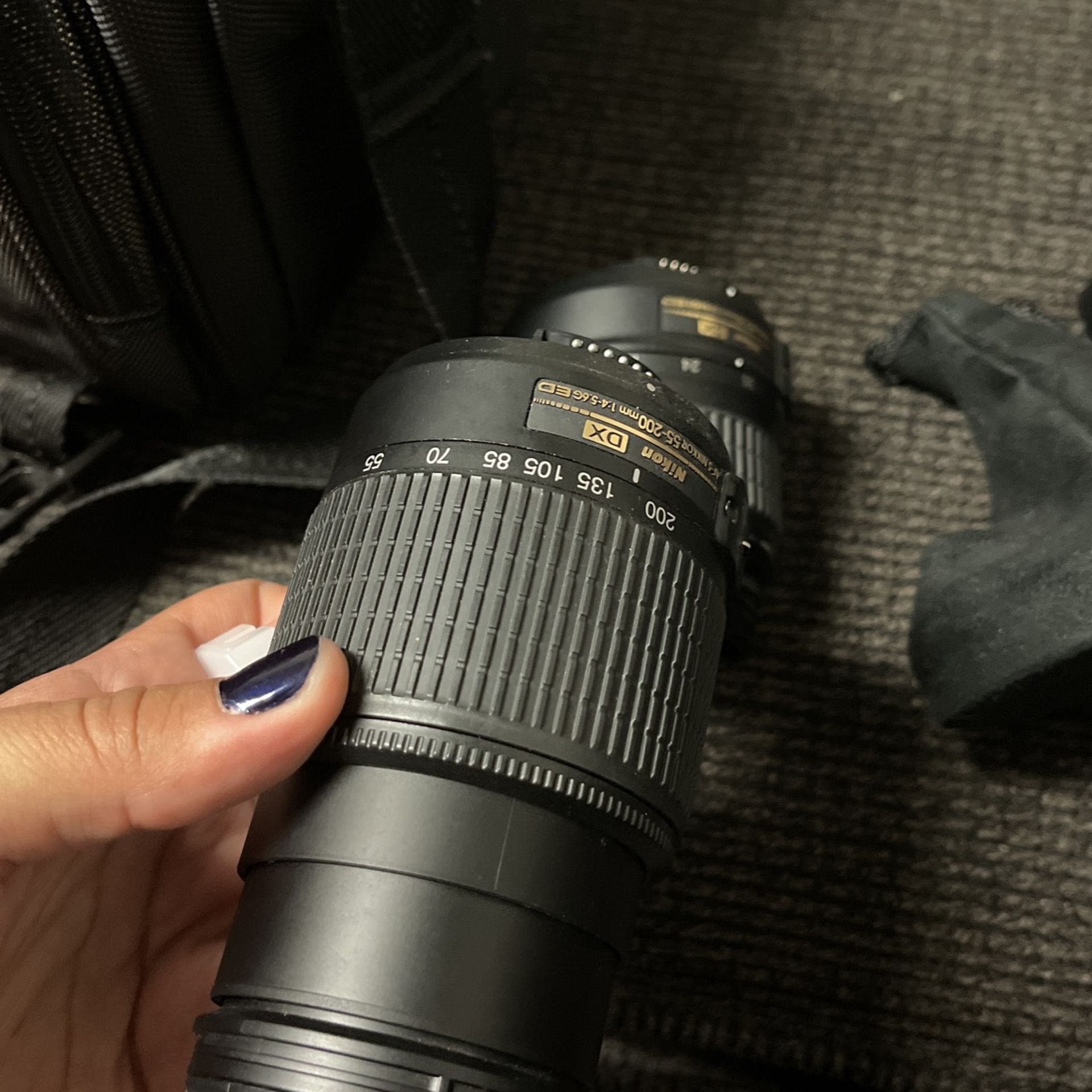 Nikon D3200 Multiple Lenses And Carrying Case
