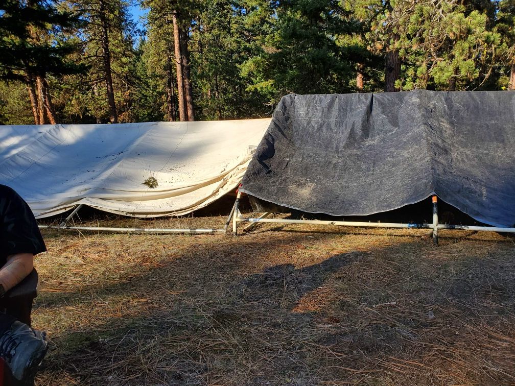 Cabin tent an poles 16 x20