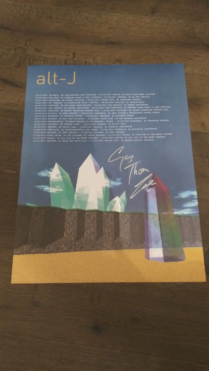 Alt-J 2017 US tour poster