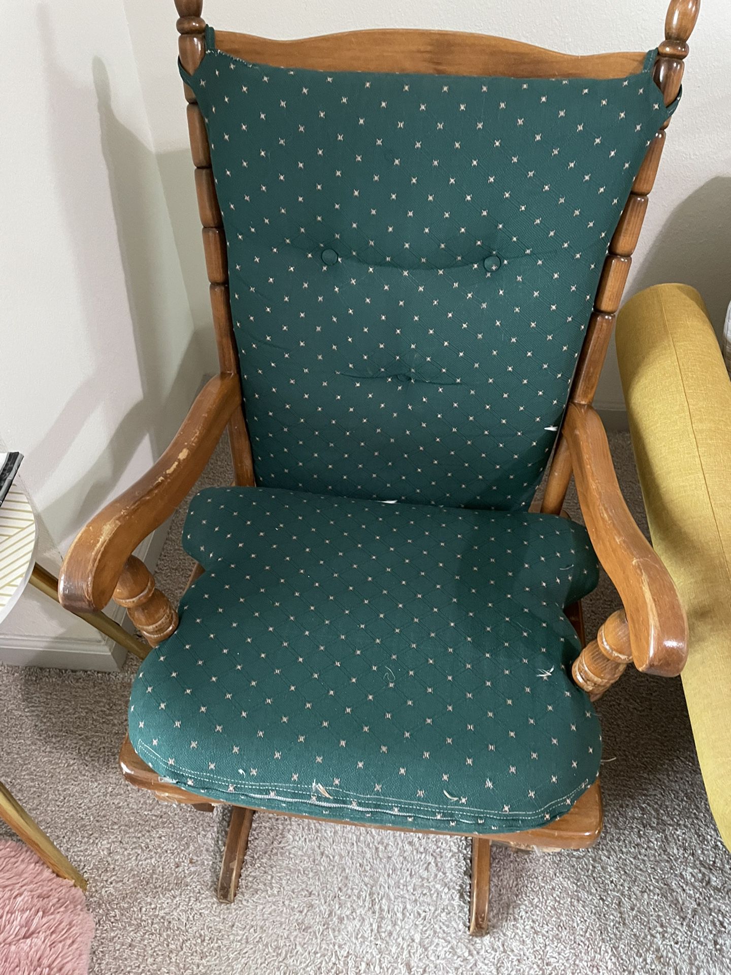Rocking Chair With Cushions