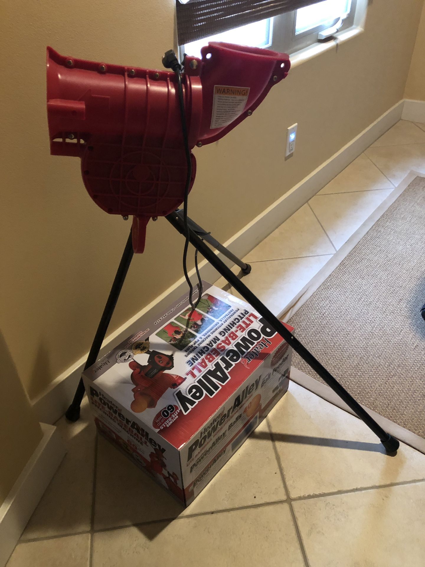 Heater Power Alley Pro Real Baseball Pitching Machine Includes 20 30