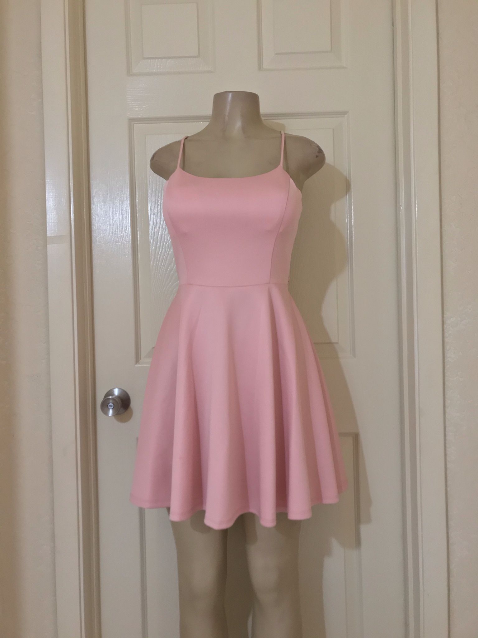 * Blush Mixed/Lace Skater Dress •M,L,XL,2XL