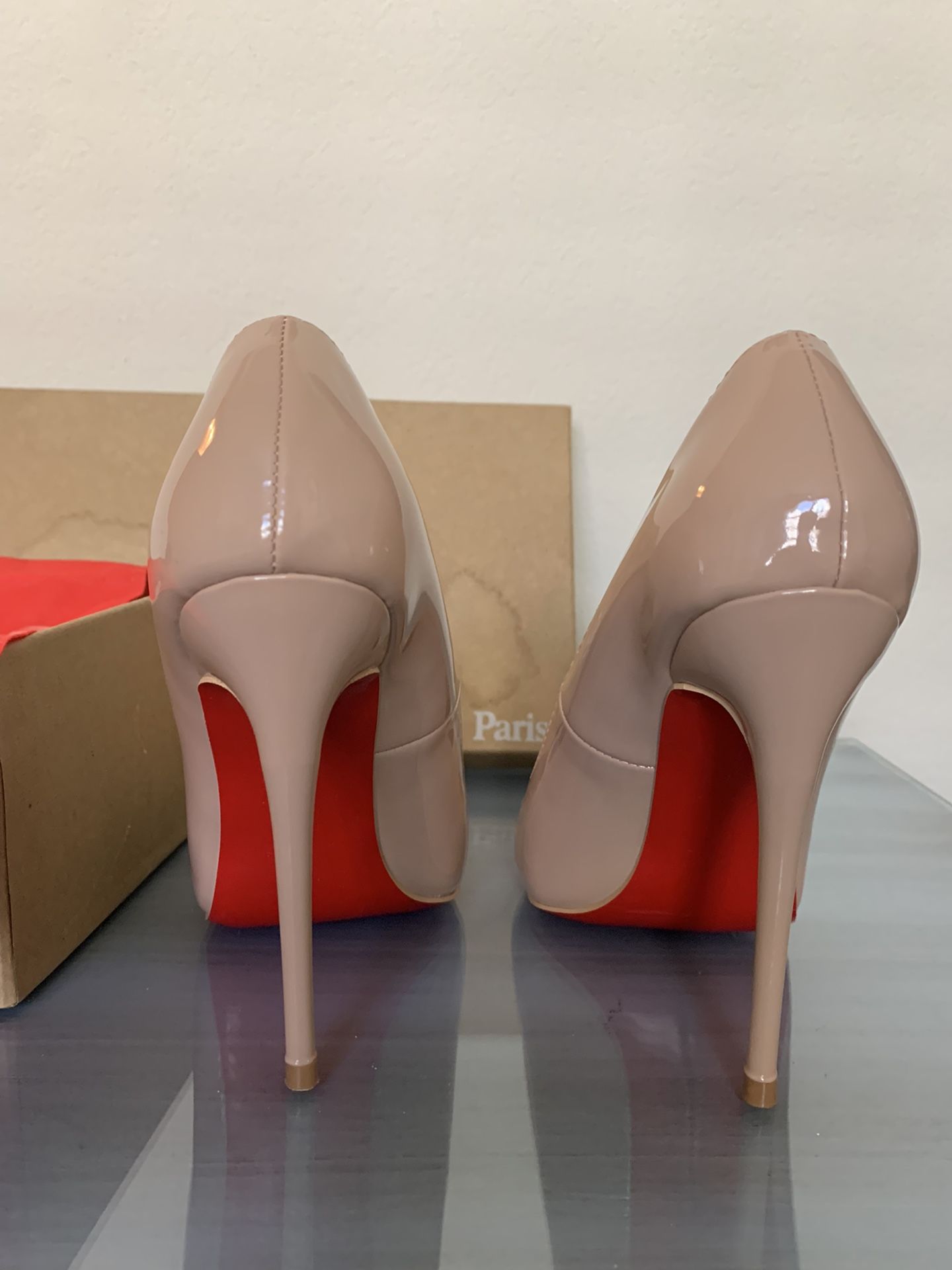 NWT Woman’s Designer Patient Leather Heels Uk 37