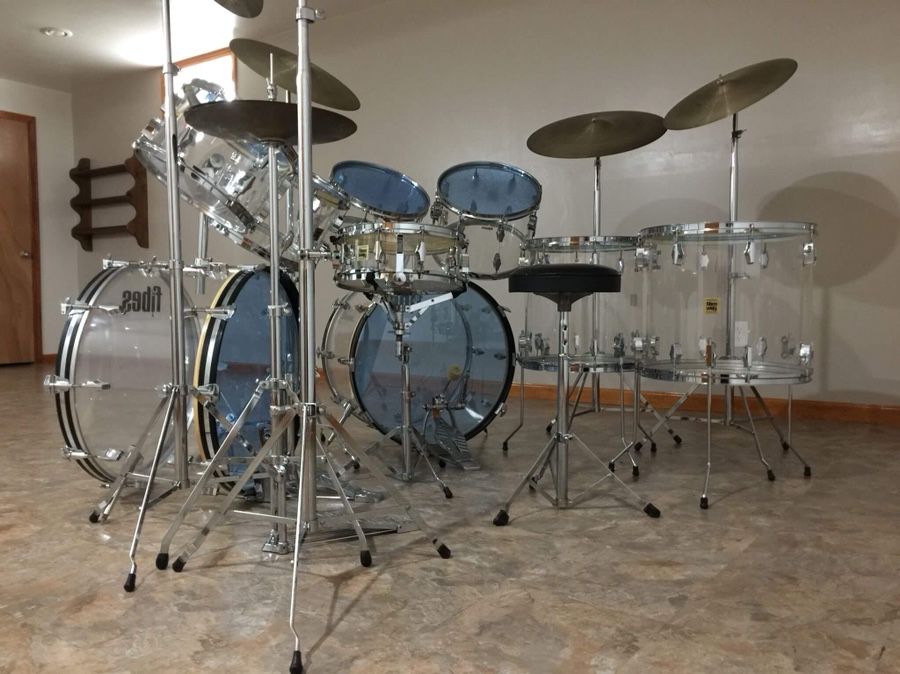 Fibes Double Forte Clear Cristalite Drum Set for Sale in Parma Heights