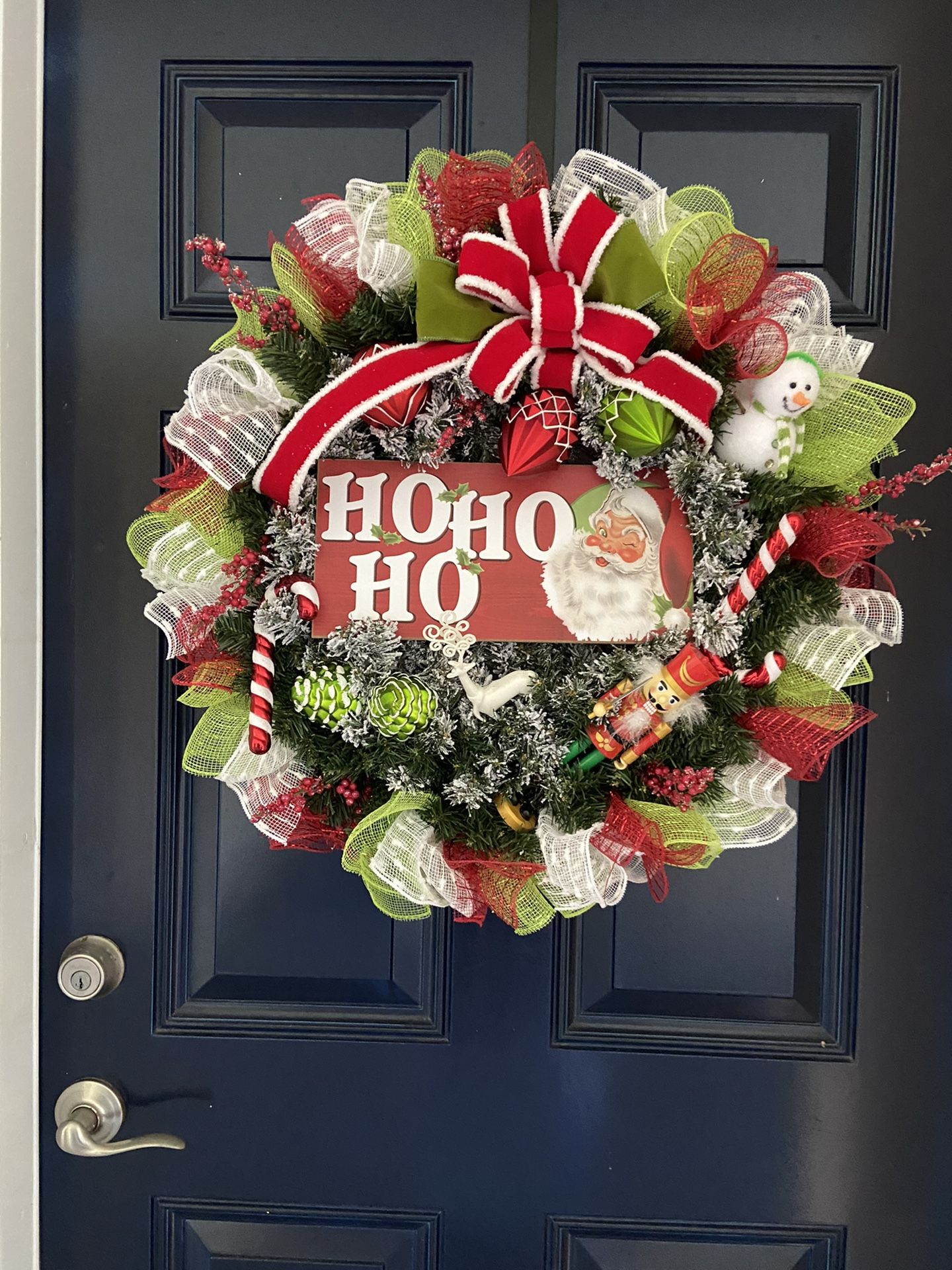 Christmas wreath for front door