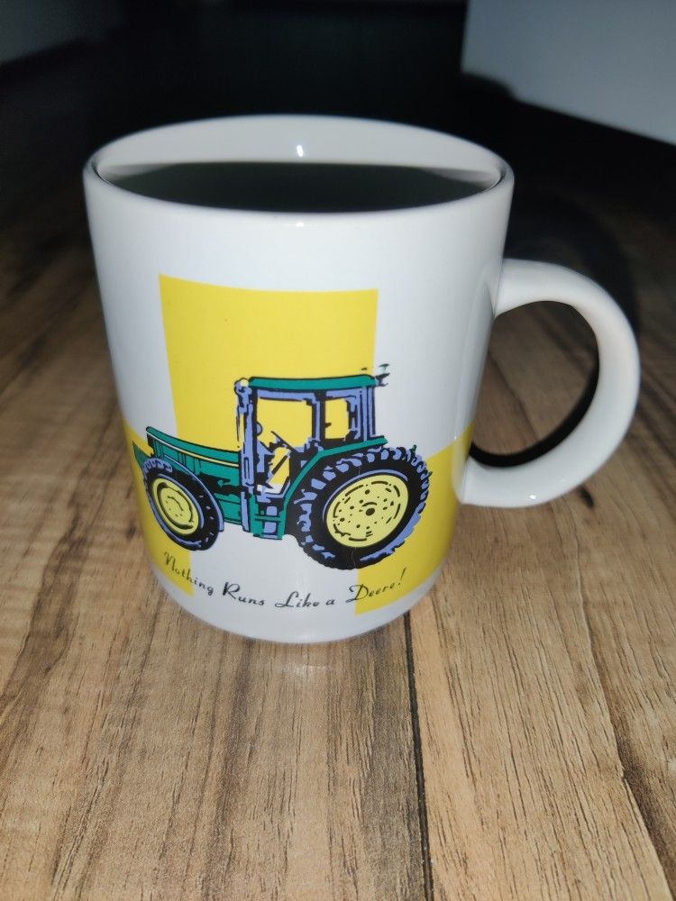 John Deere Tractor Mug Coffee Cup 12oz Licensed Product Nothing Rides Like Deere