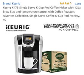 keurig Digital Single Serve Coffee Machine Maker  ☕️ ☕️ ☕️  Thumbnail