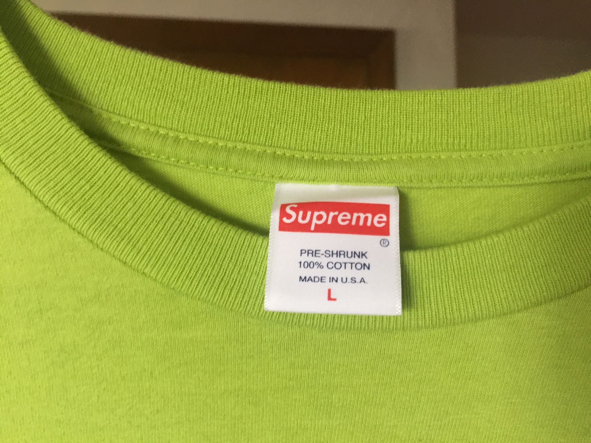 Supreme bloom lime sweater shirt large