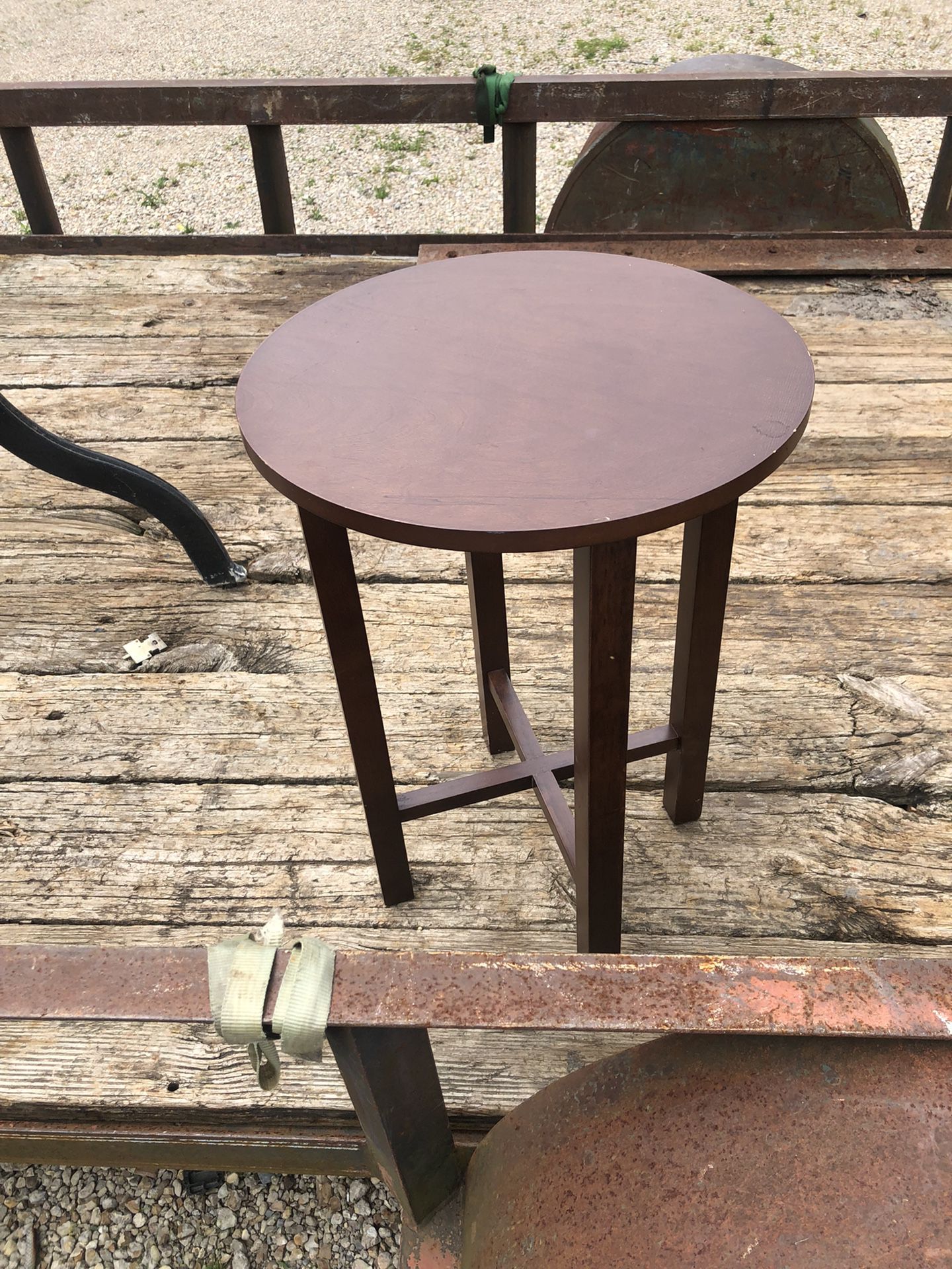 Small Wooden End Table 
