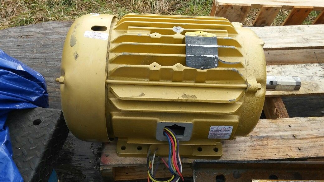 New Baldor 10 HP, 3 phase 230/460 Volt Electric Motor, 1180 RPM