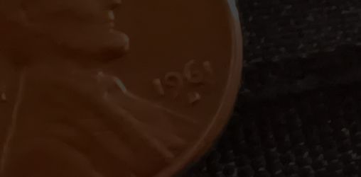 Rare 1961 Denver Minted Penny, With Double Date Thumbnail