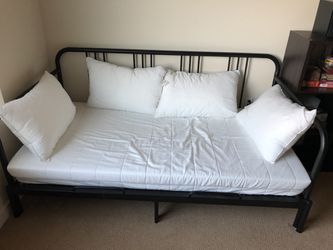 Interpretatief discretie Inwoner IKEA FYRESDAL - Day bed with two twin mattresses and 4 pillows for Sale in  Bellevue, WA - OfferUp