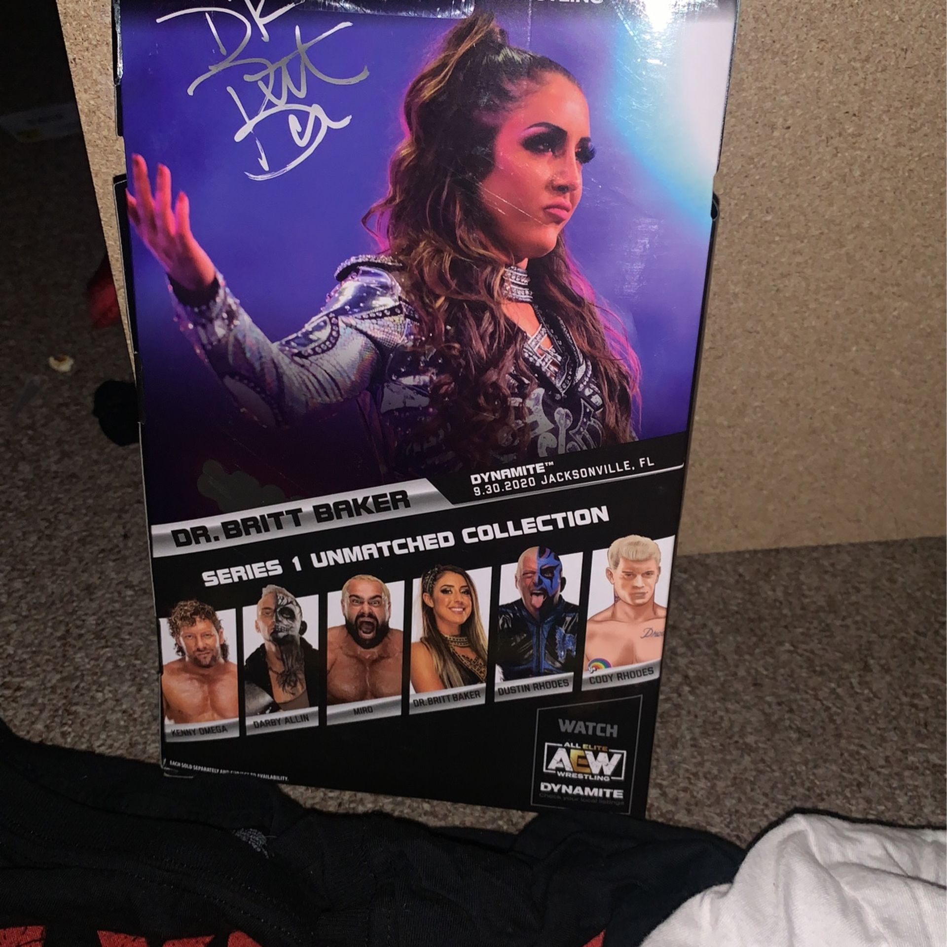 wrestling shirts and aew figure