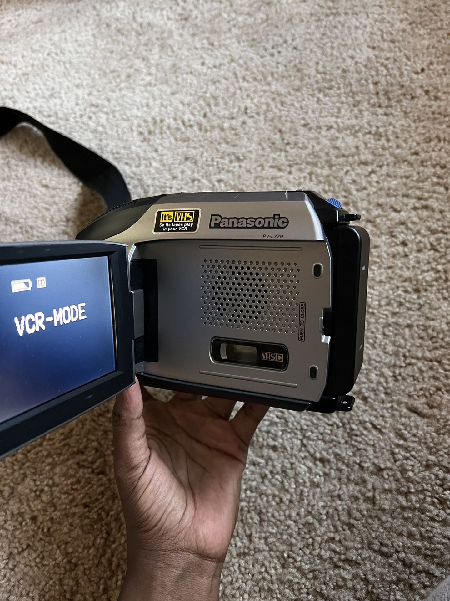 Panasonic VHS palmcorder with photoshot