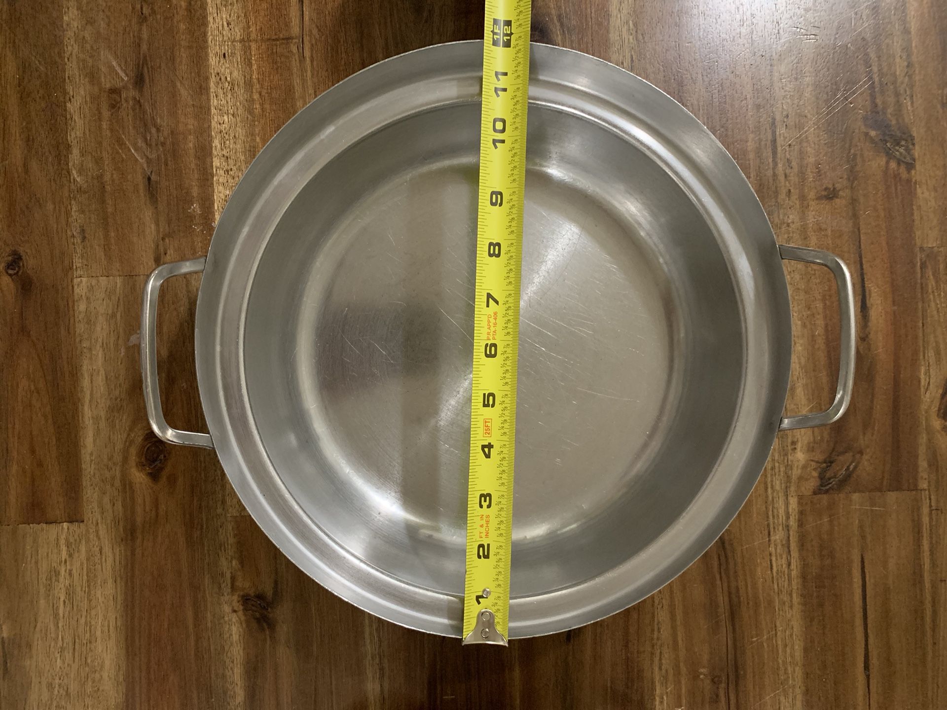 12" stainless steel induction shabu / hot pot pan
