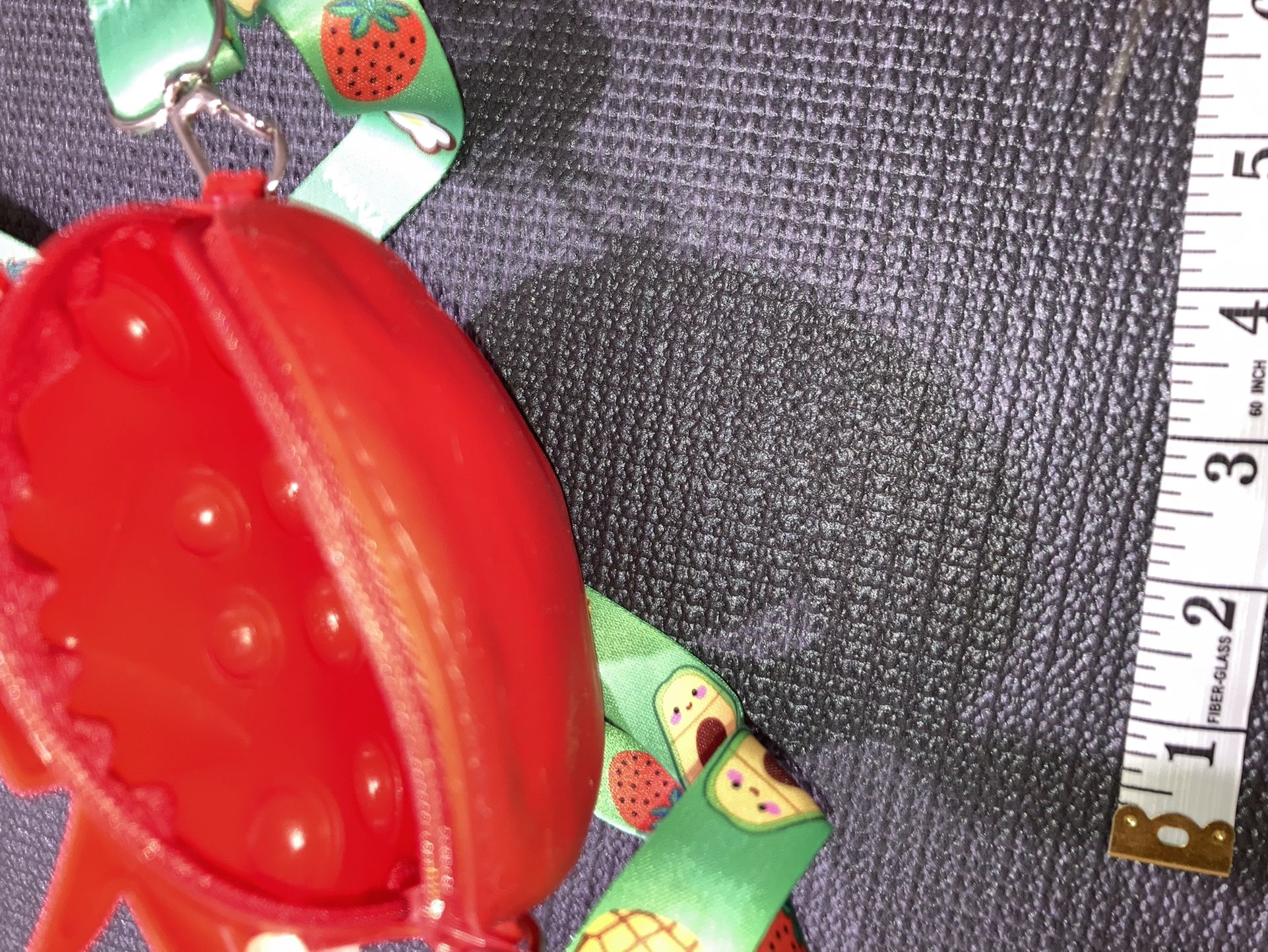 Strawberry Pop It Purse W/ Strap