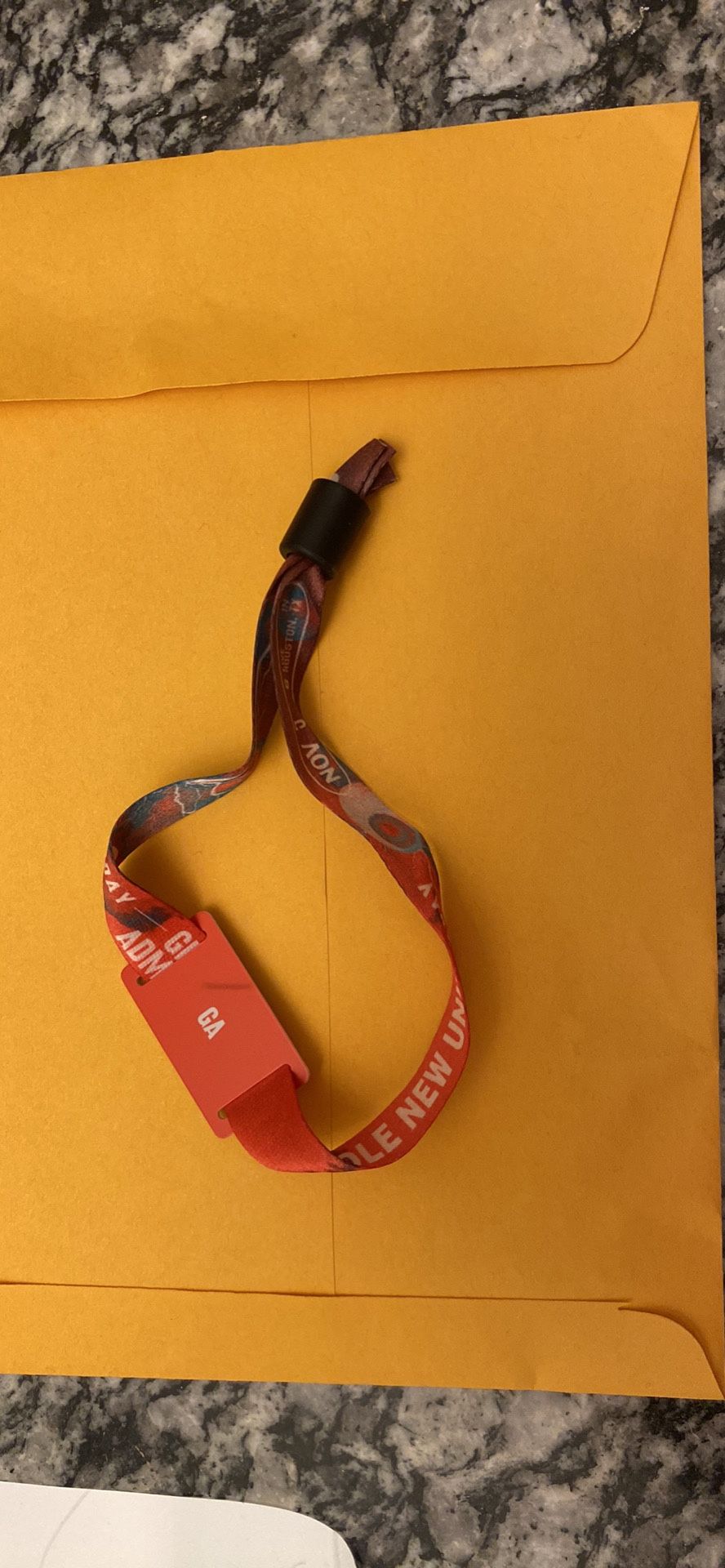 Astroworld GA wristband