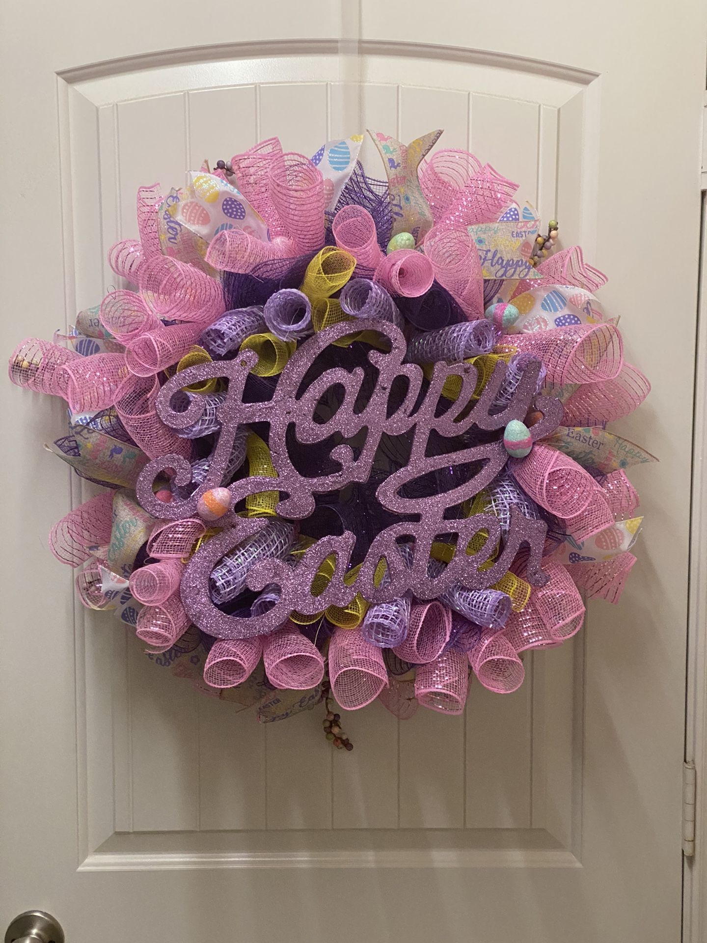 18’ Easter Deco Mesh Wreath