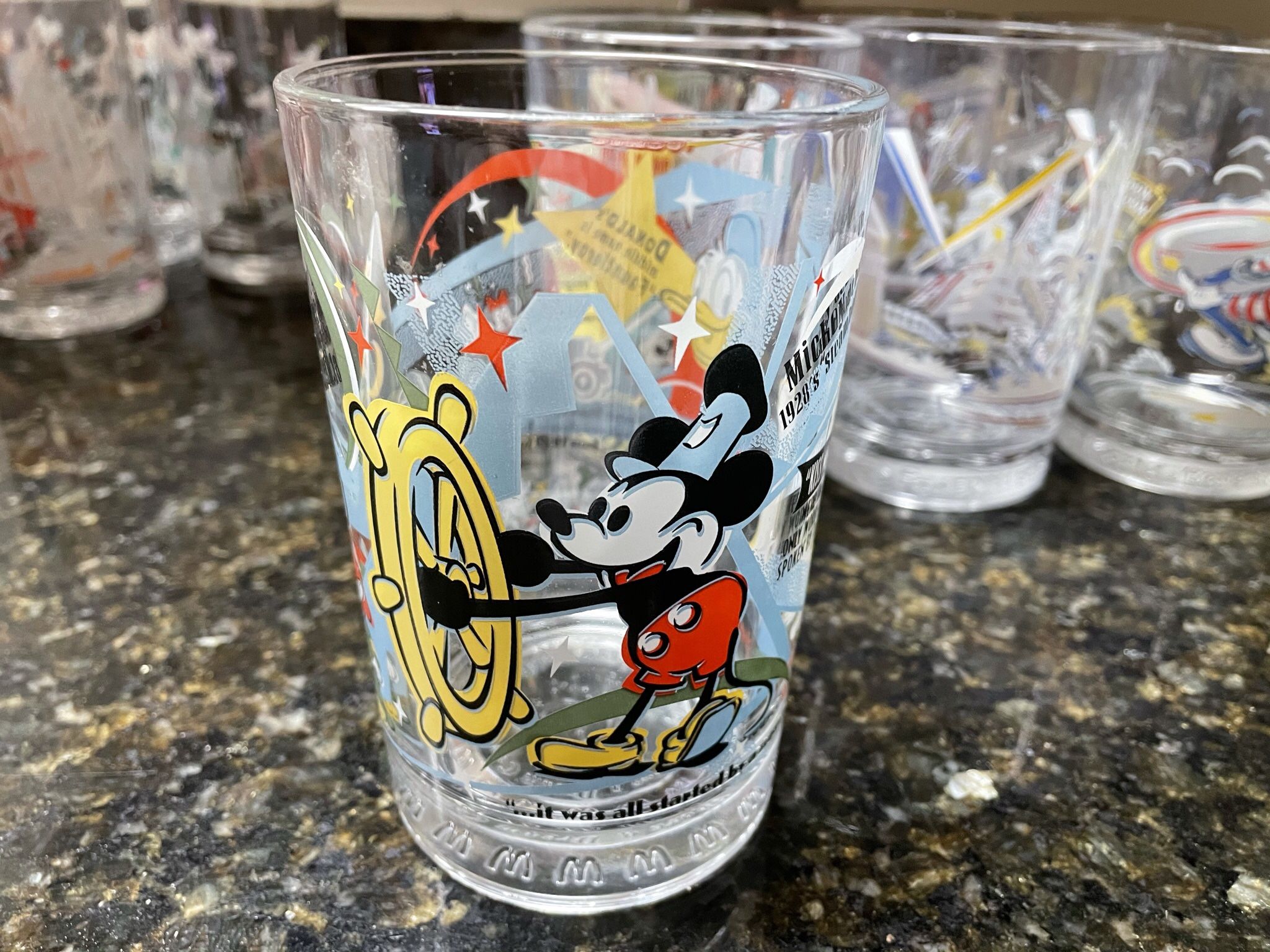 Disney Glasses Commemorative By McDonalds In The 1990s
