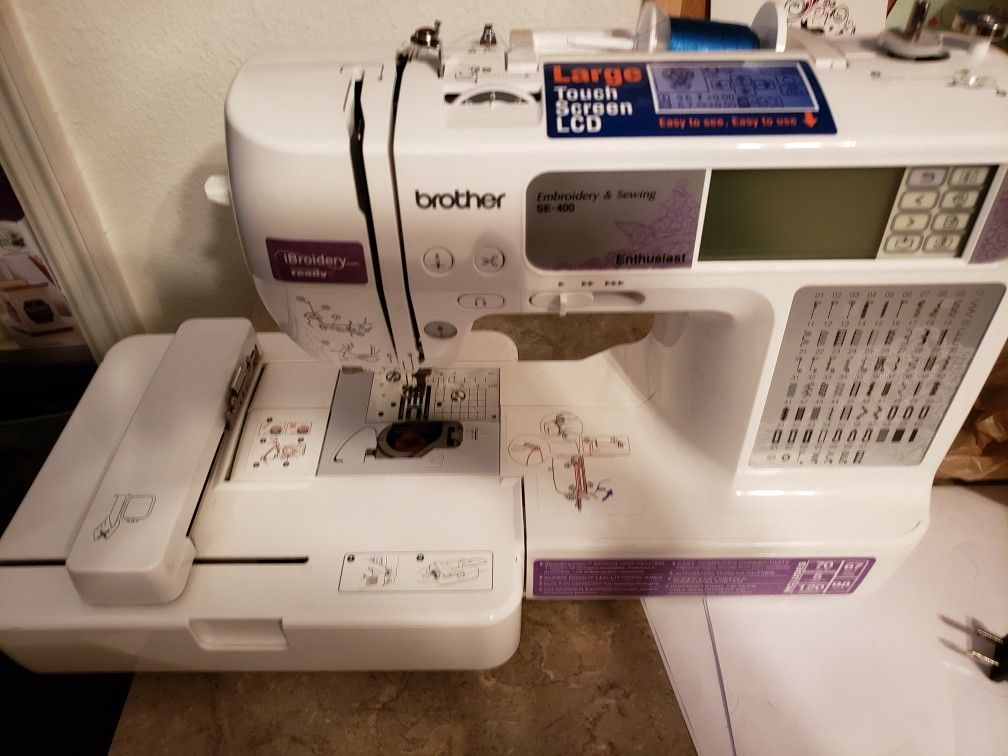 Brother SE400 embroidery machine with accessories for Sale in Sarasota