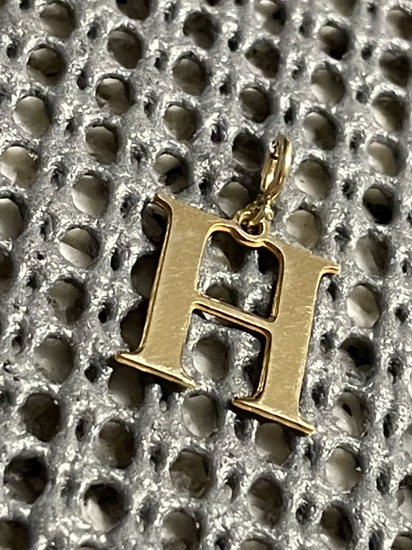 14K Letter “H” Pendant Or Charm