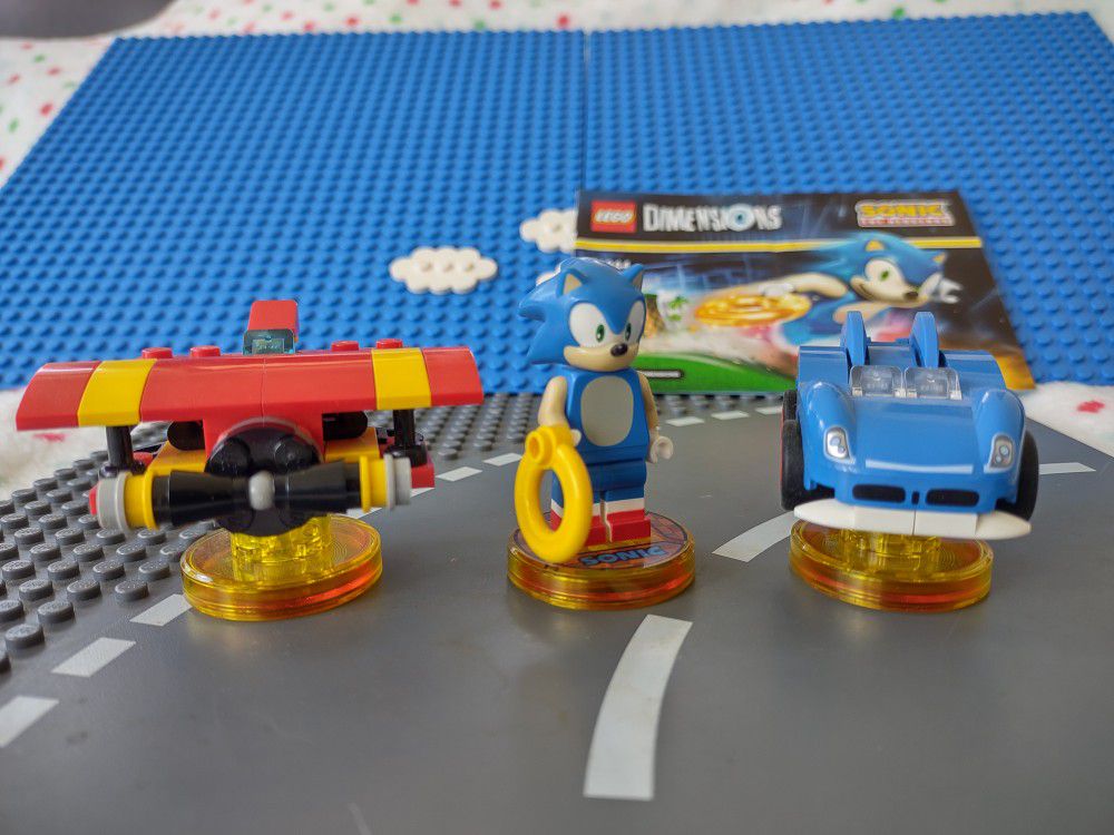 Lego® Dimensions 71244 Sonic with Speedster Car Tornado Plane Level Pack 👾