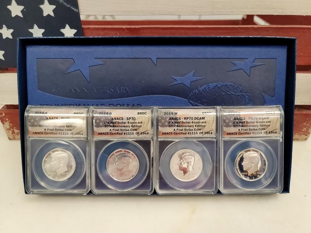 50th Anniversary Kennedy Half Dollar Silver Coin Collection