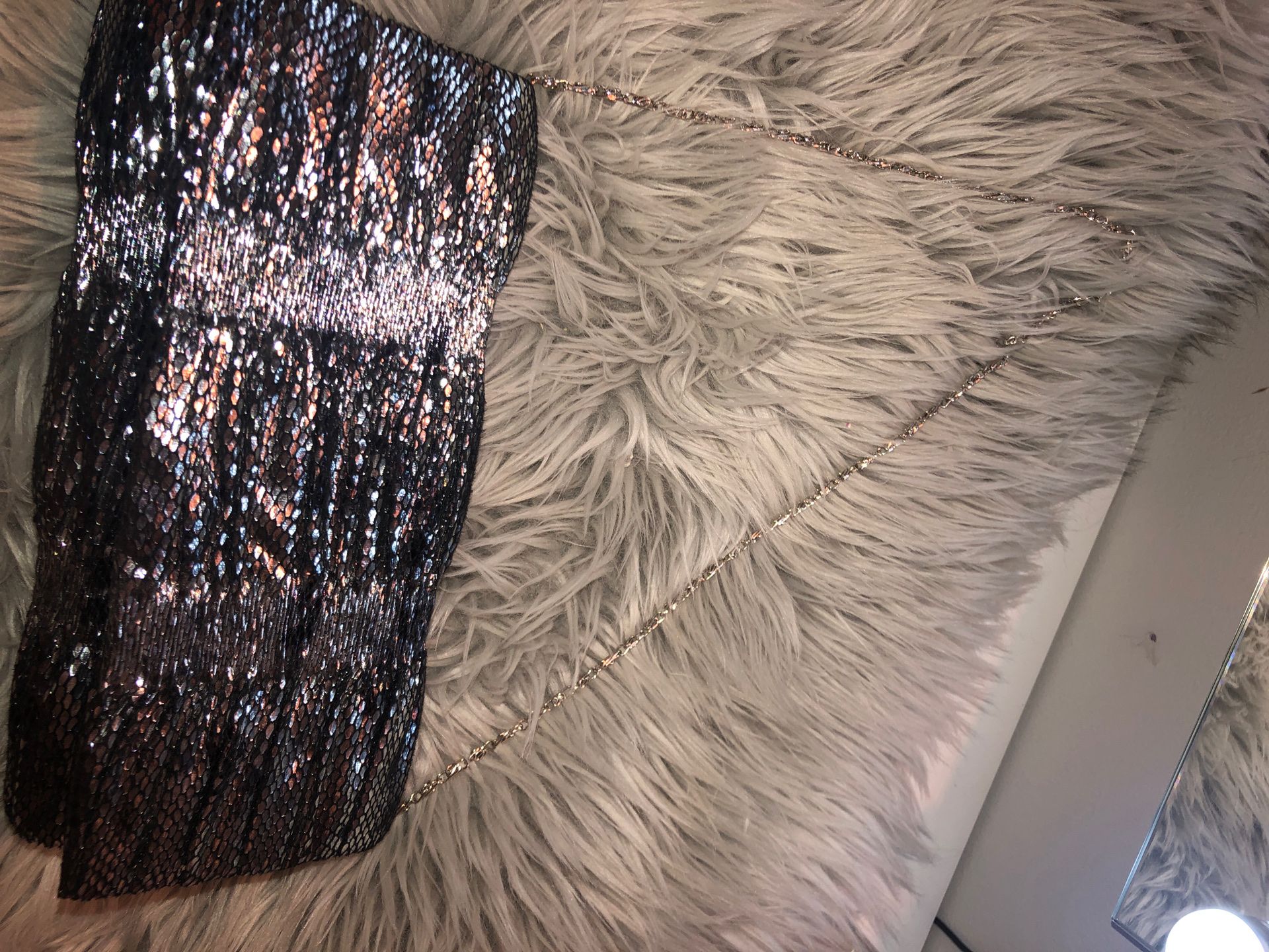 Gray & Black night women’s clutch