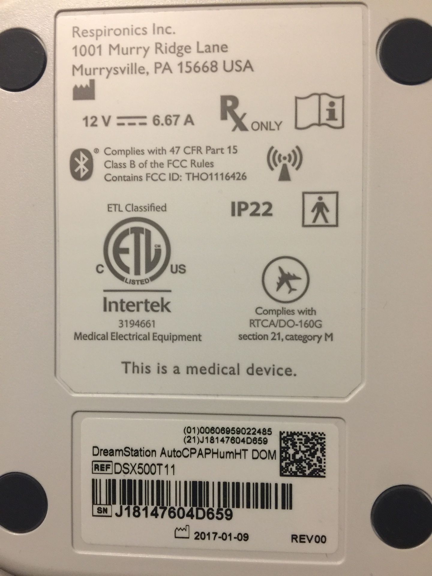 *NEW* PHILLIPS RESPIRONICS CPAP MACHINE